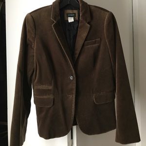J Crew velvet jacket. Size 6.